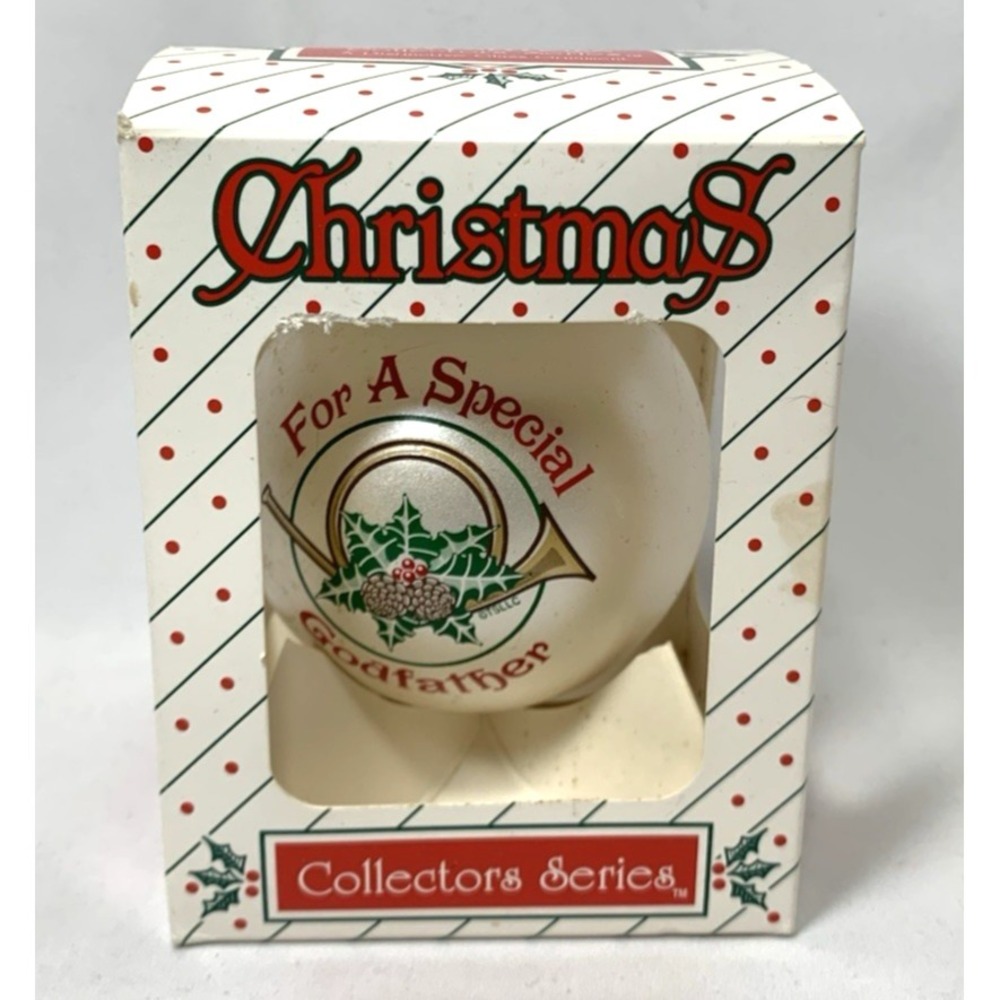 Topperscott Christmas Ornament Glass Ball Godfather Vintage Collectors Series